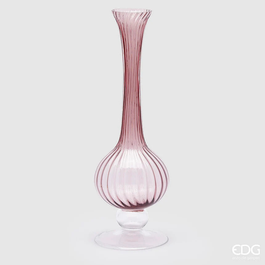 Vaso Collolungo Righe H 55 Cm D 18 Cm