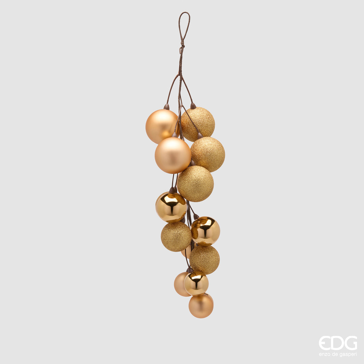 Addobbo Grappolo Con Palle Sr 16Pz L.47 C6 8