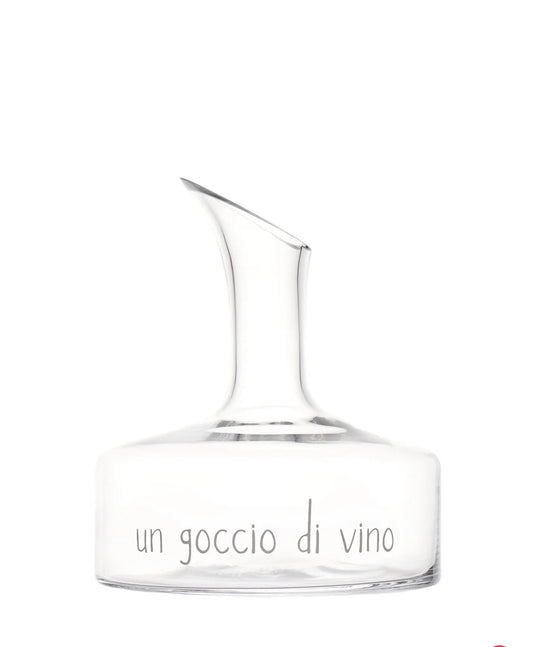 Decanter in vetro Un goccio di vino