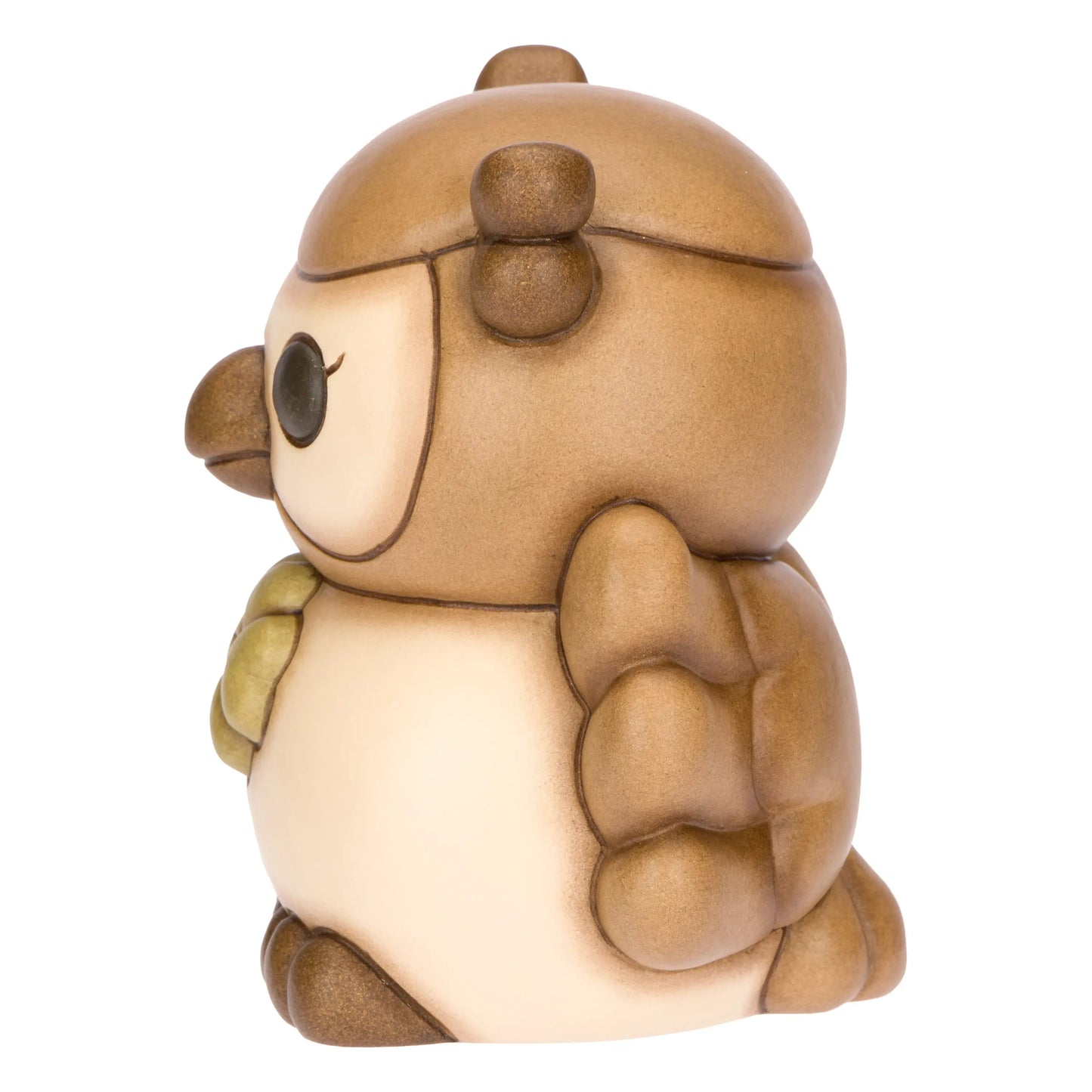 Gufo con Quadrifoglio marrone