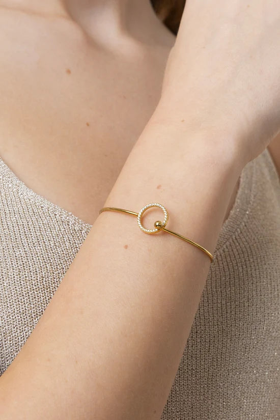 Bangle donna con zirconi