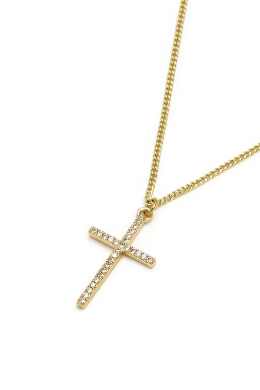 Collana Croce Pavè