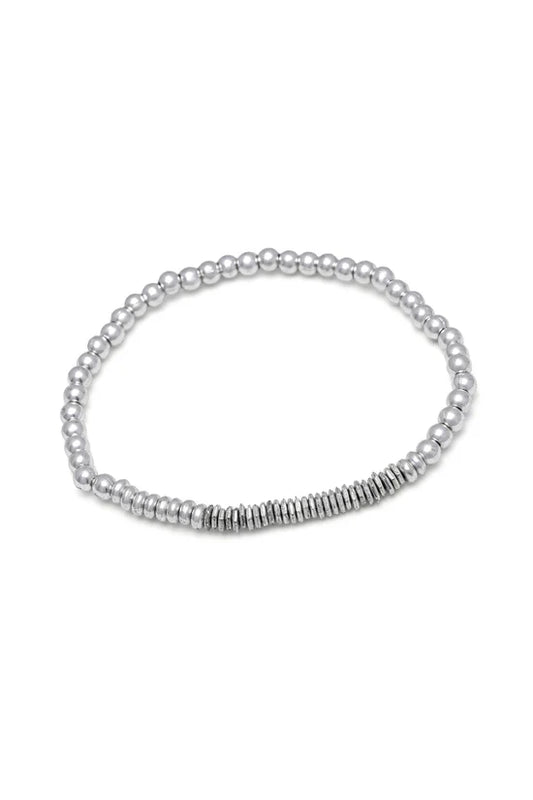BRACCIALE DONNA ELASTICO MIX RONDELLE