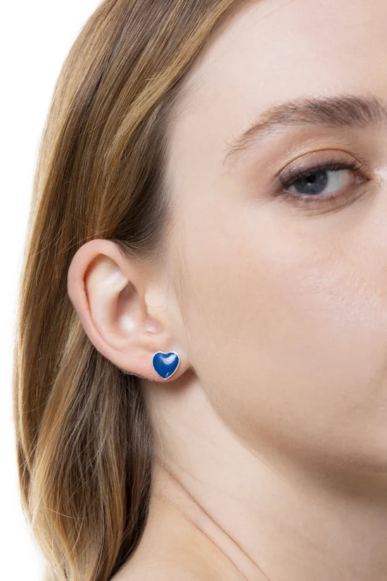 Orecchini Cuoricini Blu
