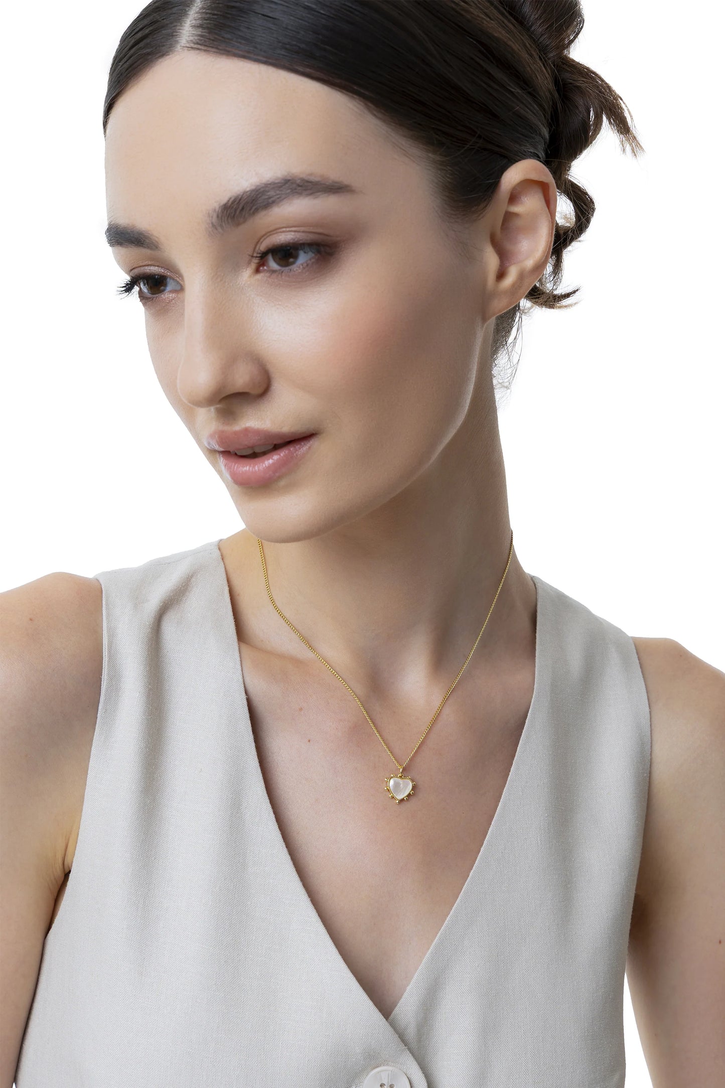 COLLANA CUORE MADREPERLA