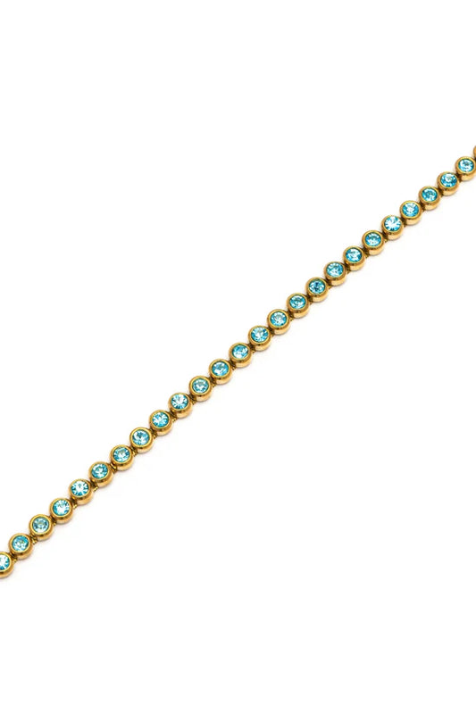 Bracciale donna con zirconi tondi