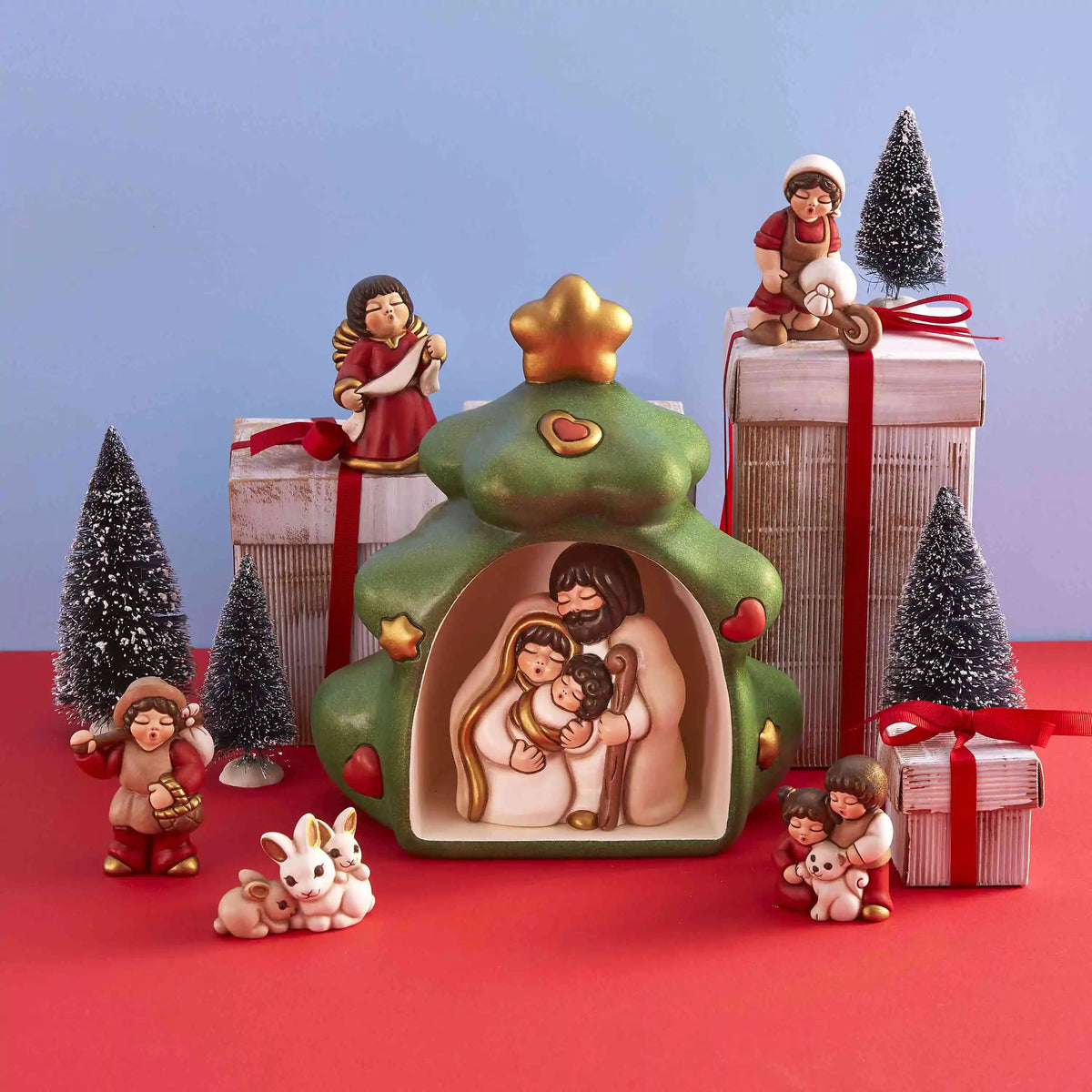 Albero di Natale con Natività