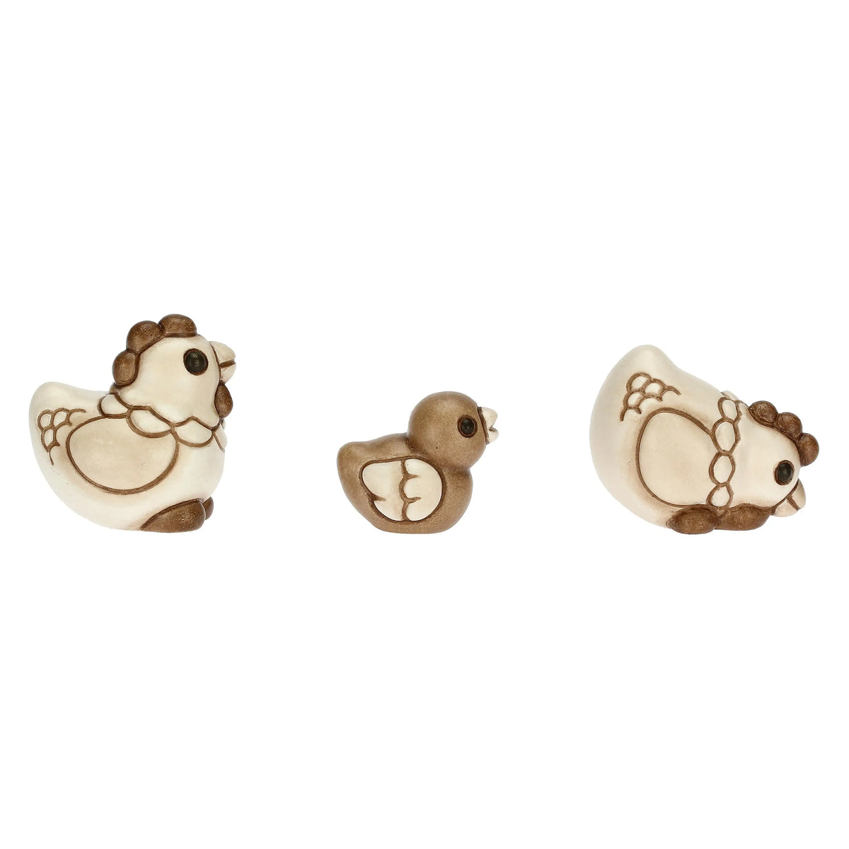 Set due galline e pulcino Presepe Classico
