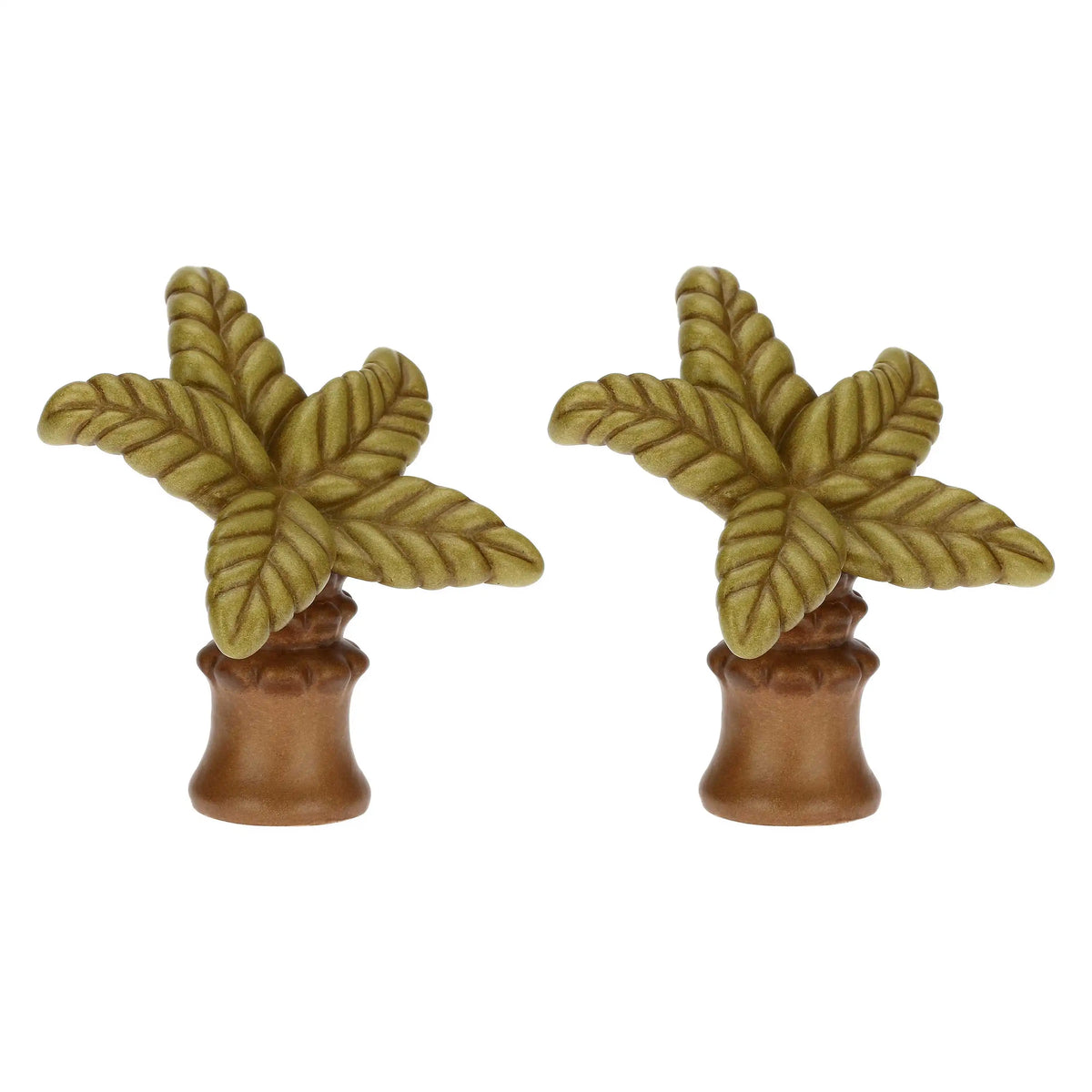 Set 2 Palme in ceramica Presepe Classico