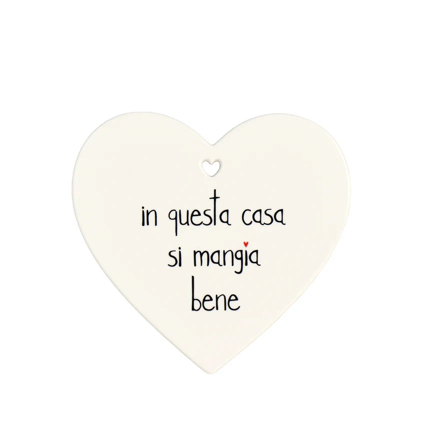 Sottopentola cuore In questa casa si mangia bene