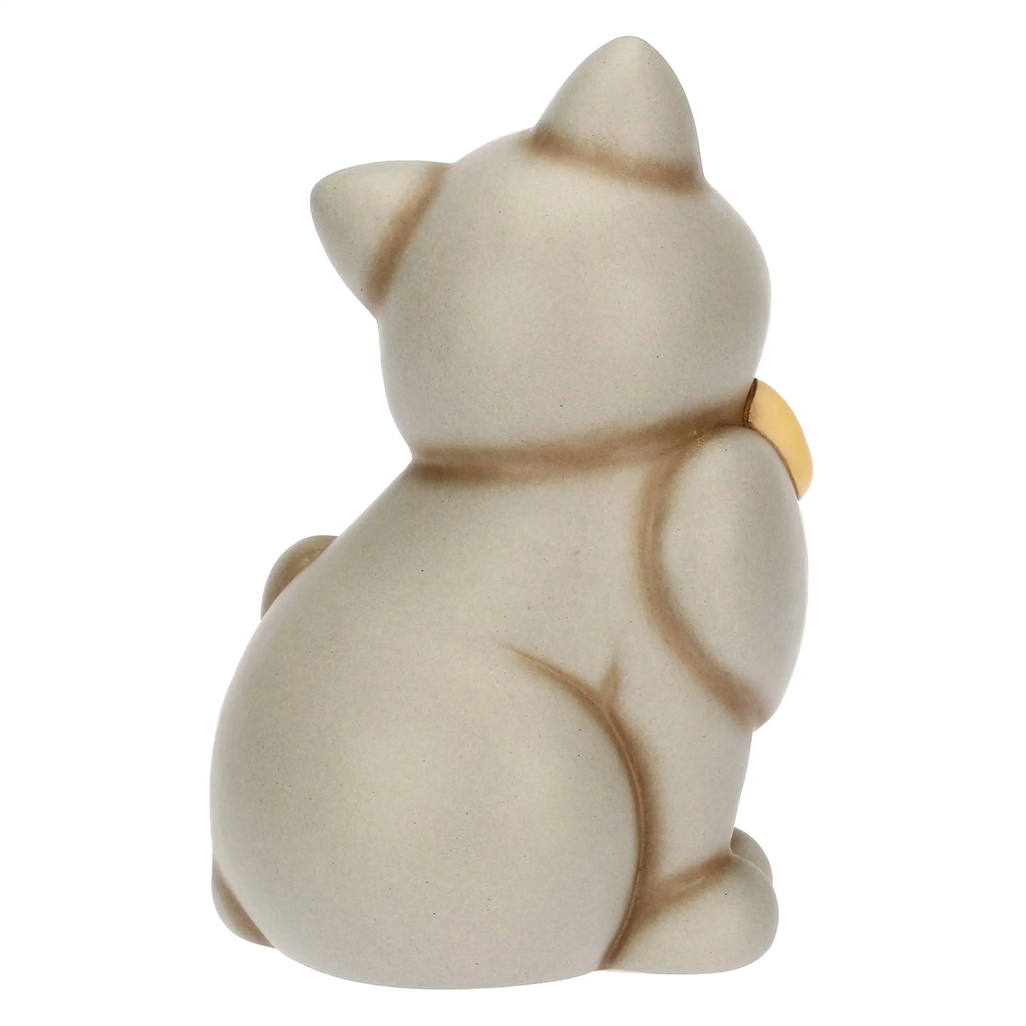 Gatto Momi con fiocco in ceramica, medio