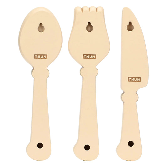 Set 3 posate in ceramica da parete, grande
