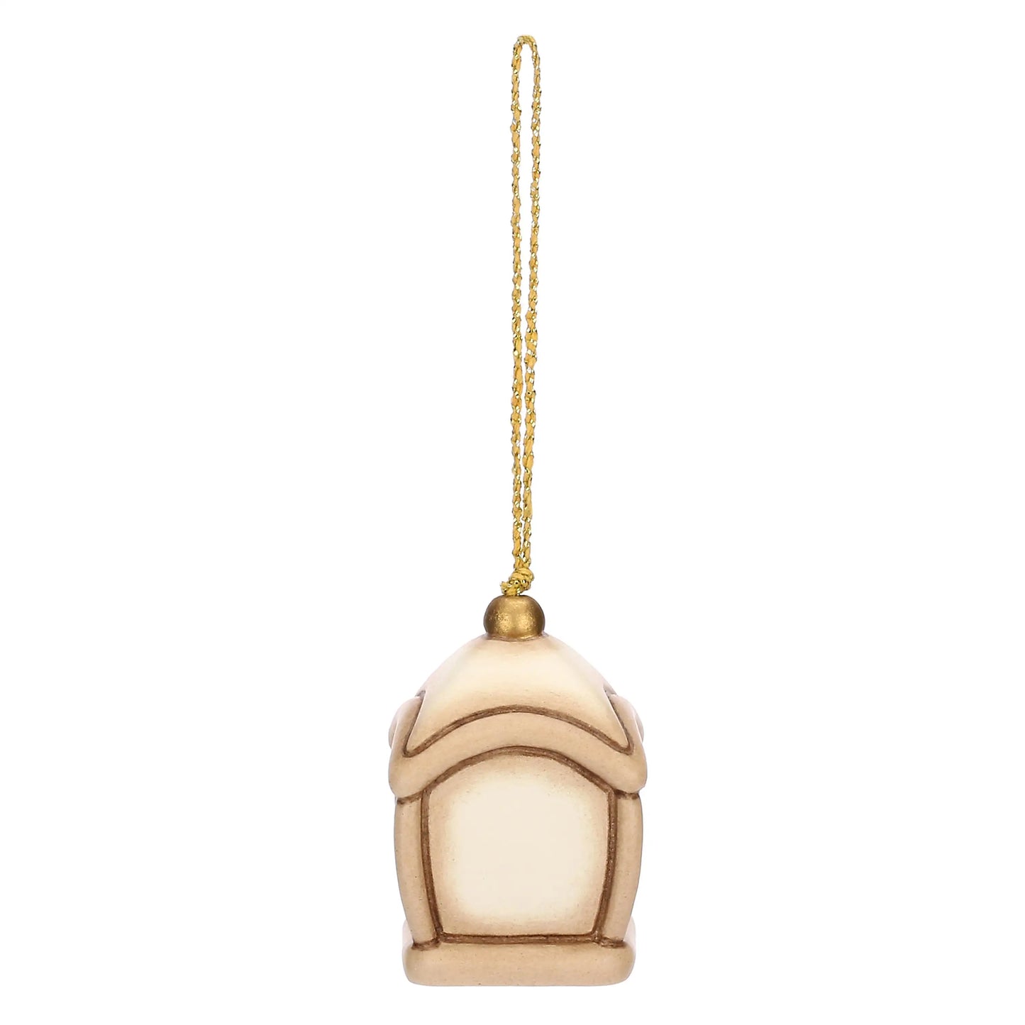 Lanterna con quadrifoglio in ceramica