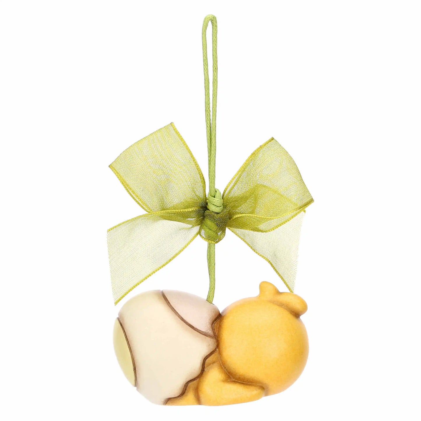 Addobbo pulcino Polly in ceramica, Incanto di Pasqua