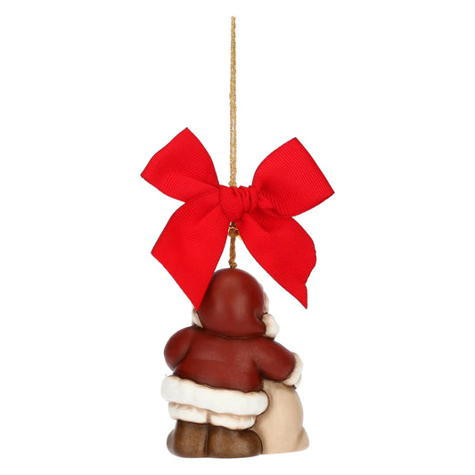 Addobbo natalizio Babbo Natale in ceramica, maxi