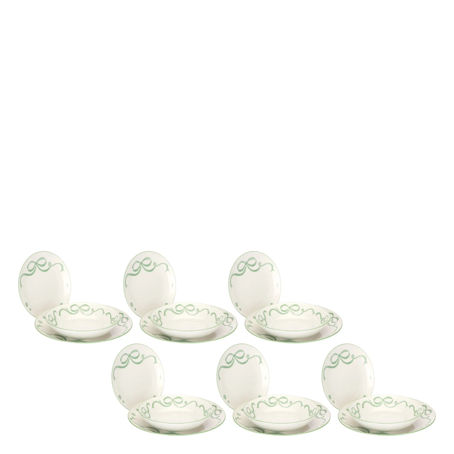 Set Piatti 18 pezzi Fiocco