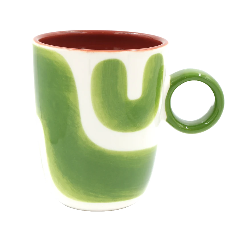 Mug Macchie Verde, Attimi - Stoneware, 260 ml