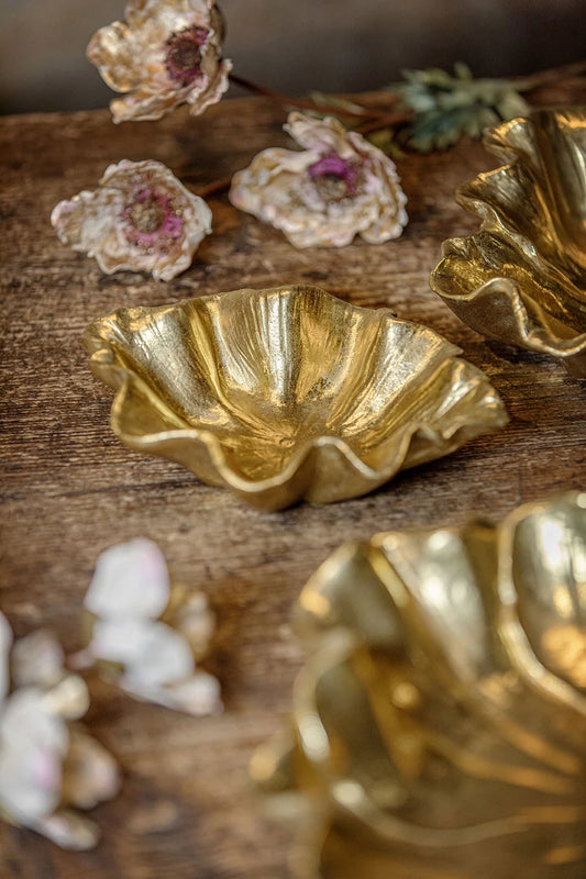 Decorazione Foglia Loto S, Iltesoro - Resina,