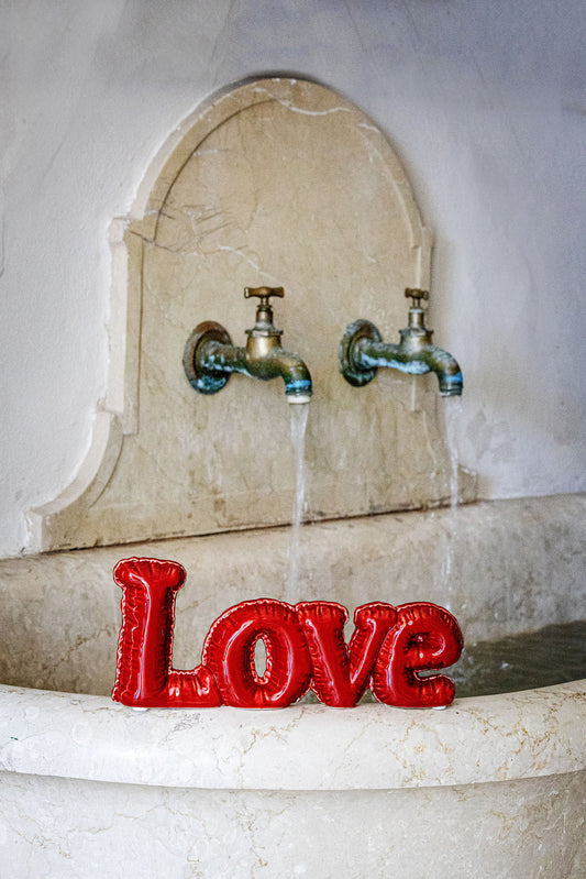 Nonmisgonfio Oggetto Decorativo Love Rosso