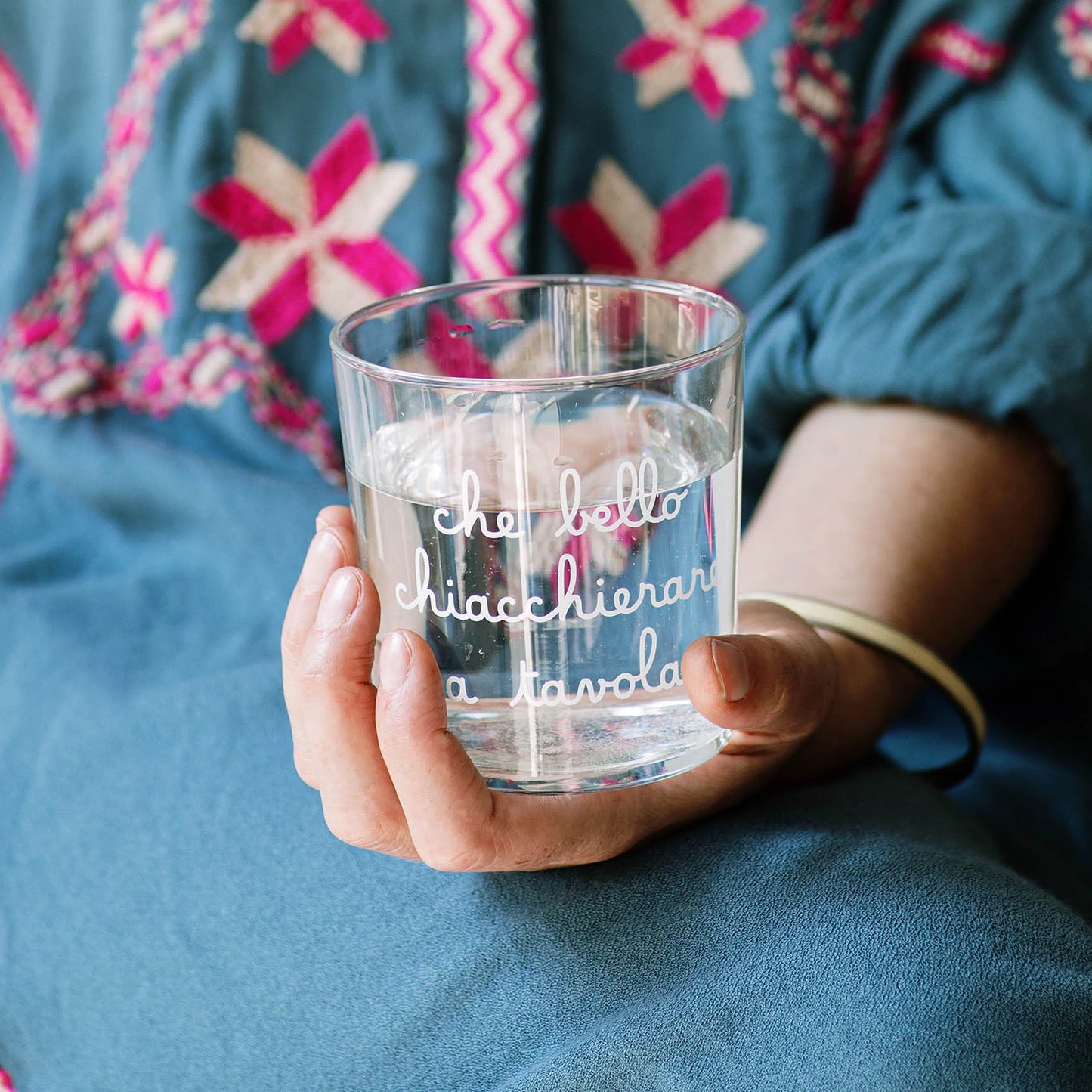 Set 6 Bicchieri acqua Che bello chiacchierare