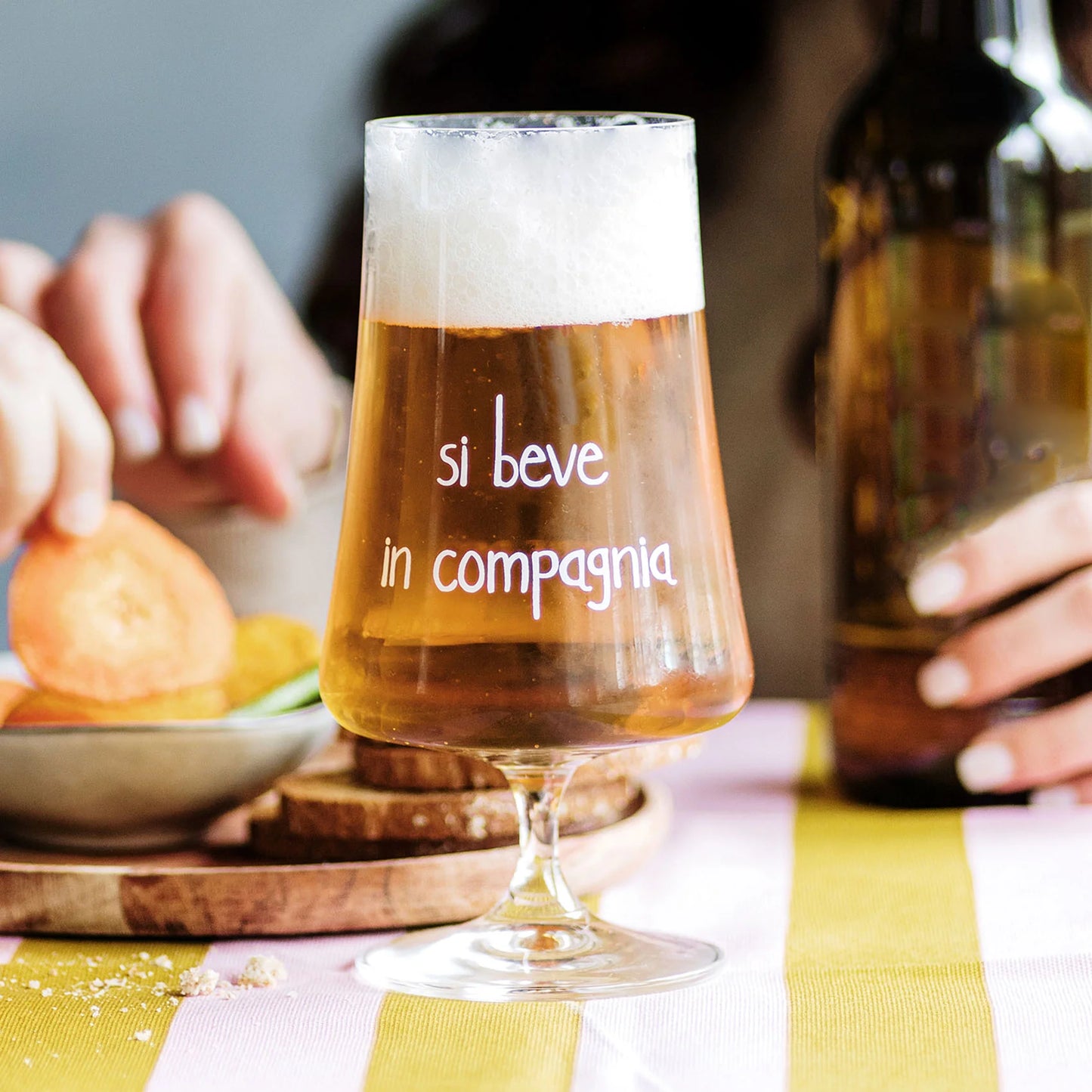 Set 2 Bicchieri birra Si beve in compagnia - 55cl