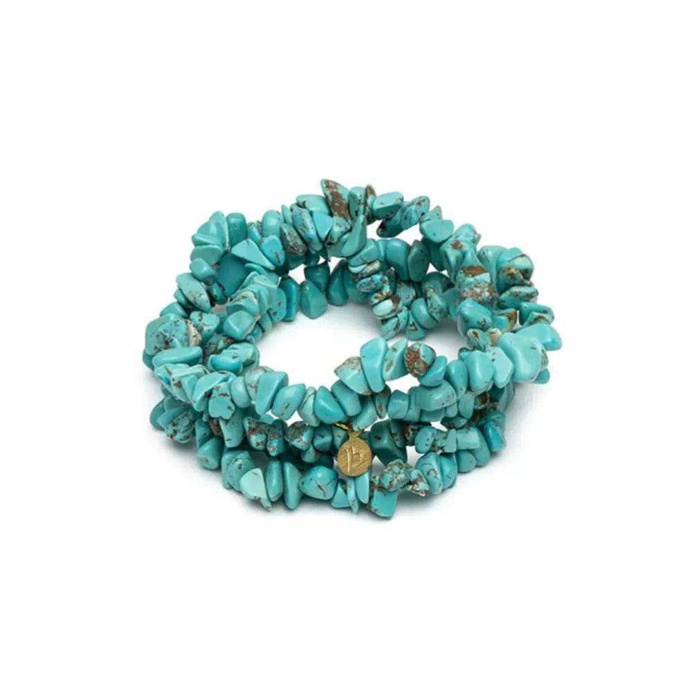 Bracciale/Collana Elastica Turchese