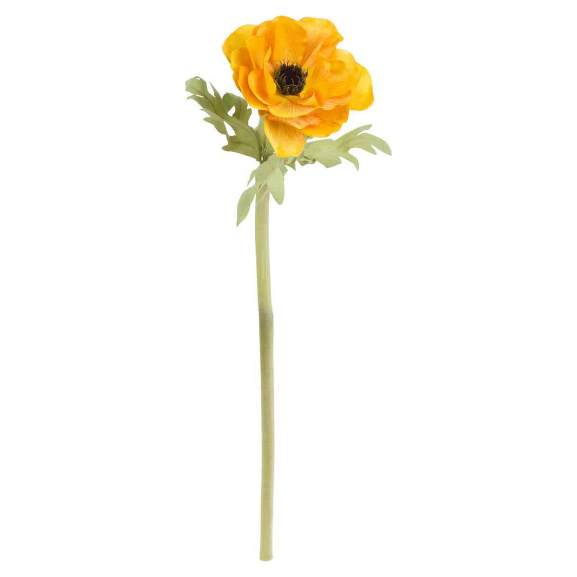 Fiorile Anemone Giallo 50 cm, Poliestere, ferro