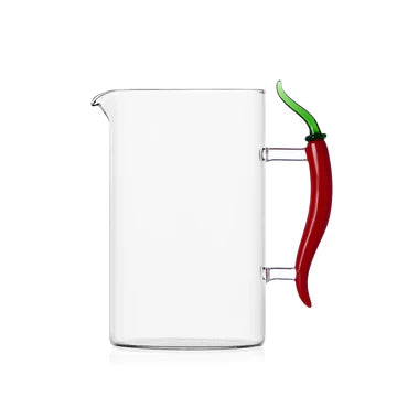 Brocca peperoncino in vetro borosilicato