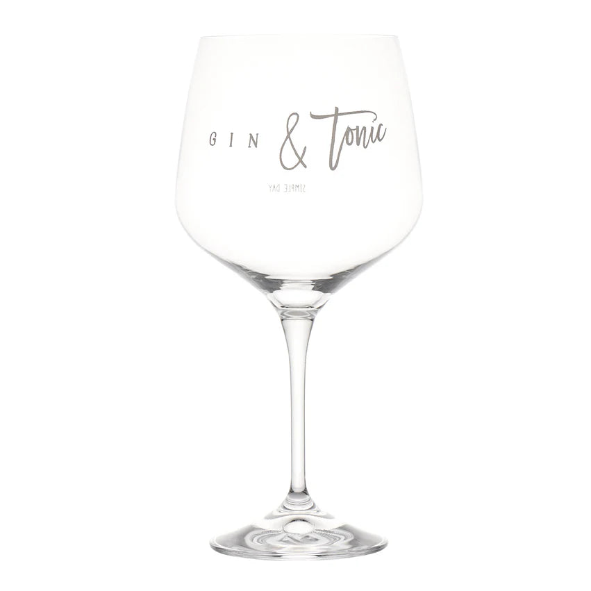 Set 2 calici cocktail decoro Gin Tonic