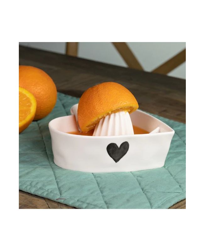 Spremiagrumi cuore grigio