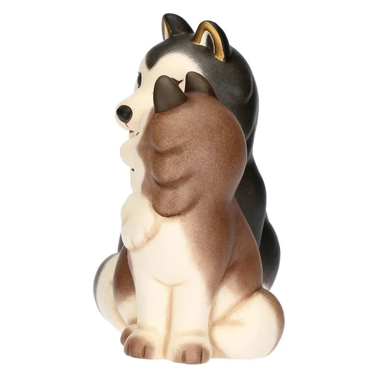 Coppia Husky Polo e Alaska in ceramica