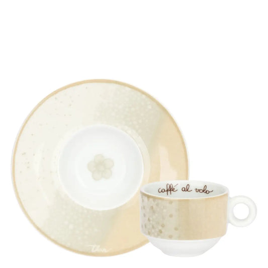 Set 6 tazzine espresso in porcellana, Pure Elegance