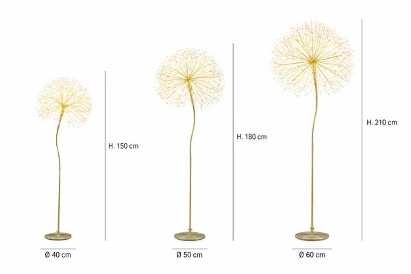 Decoro Tarassaco Rich 1200Microled H.210 D.60 Ip44 C6 2