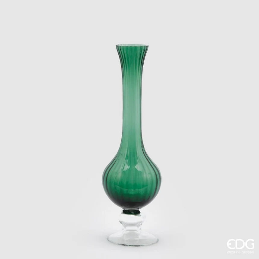 Vaso Collolungo Righe H 40 Cm D 13 Cm