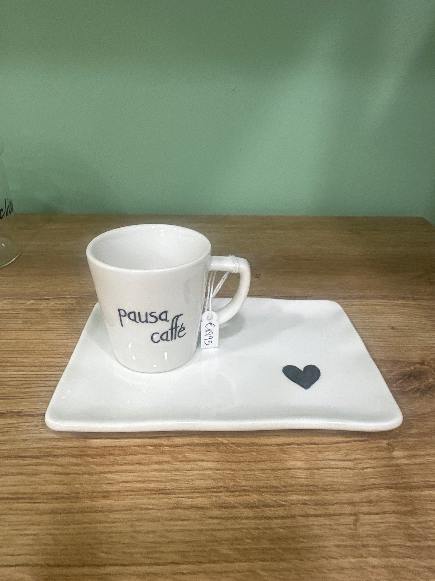 Tazzina con piattino pausa caffè