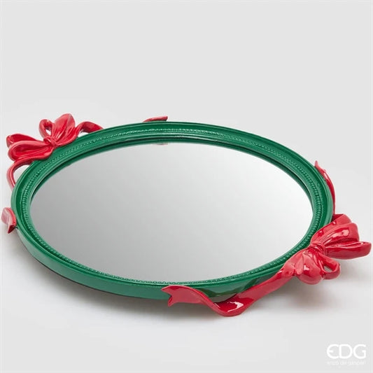 Vassoio Decorativo Fiocchi Ovale H.6 L.51 L.39 C6 2