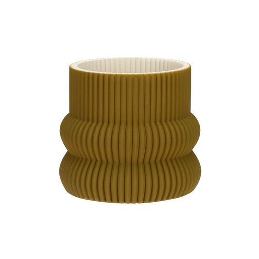 Cachepot Senape Lino porcellana 3D