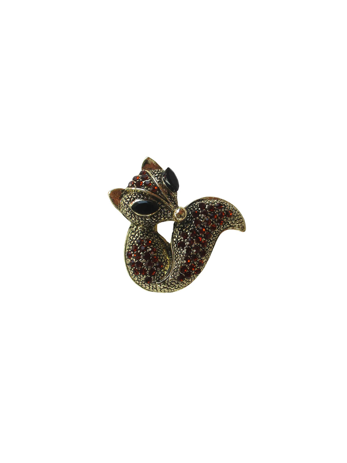 Spilla a volpe con pavè di strass - Arca di Noè