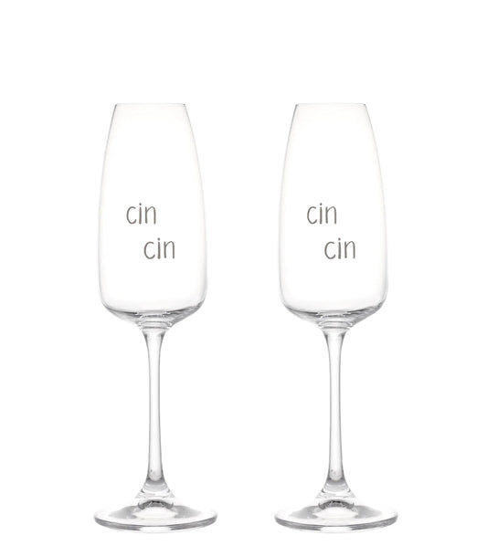Set 2 calici flute Cin Cin 29cl