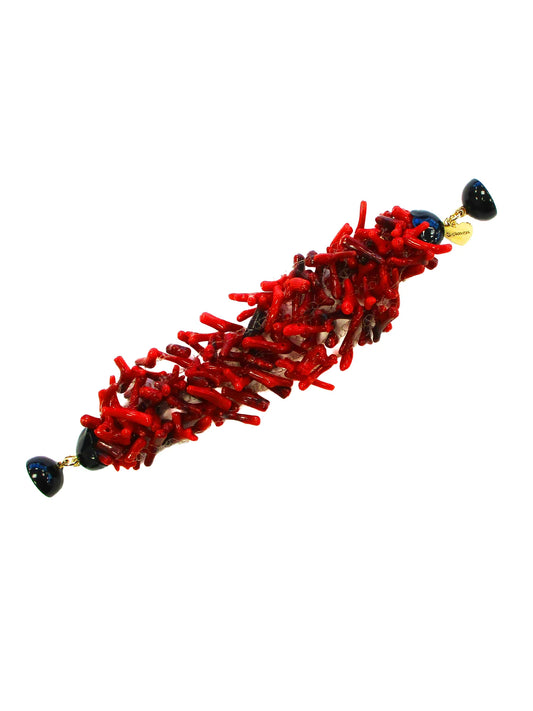 Bracciale multifili a crochet - Gorgonia