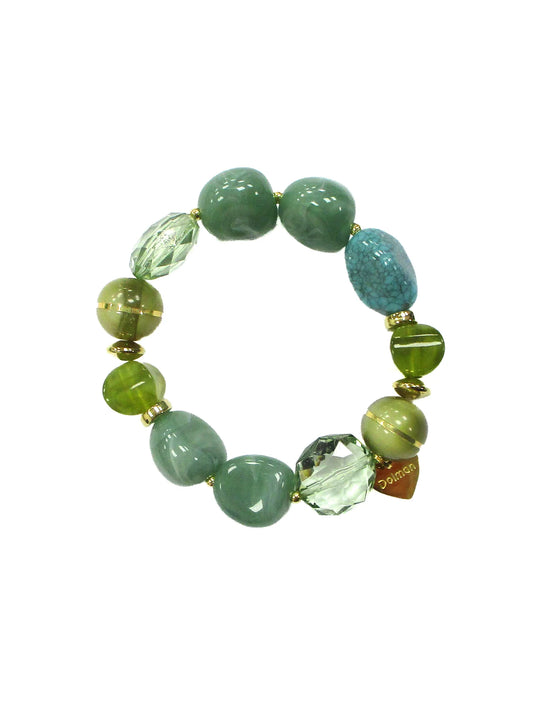Bracciale elastico con elementi in resina - Crisolite