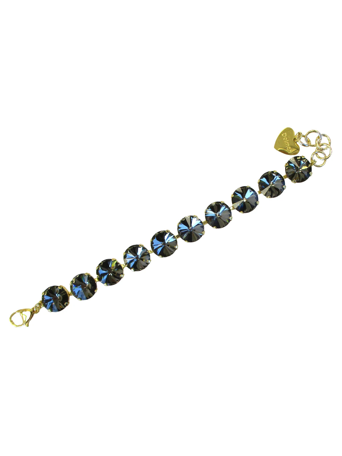 Bracciale con cristalli incastonati - Canapa
