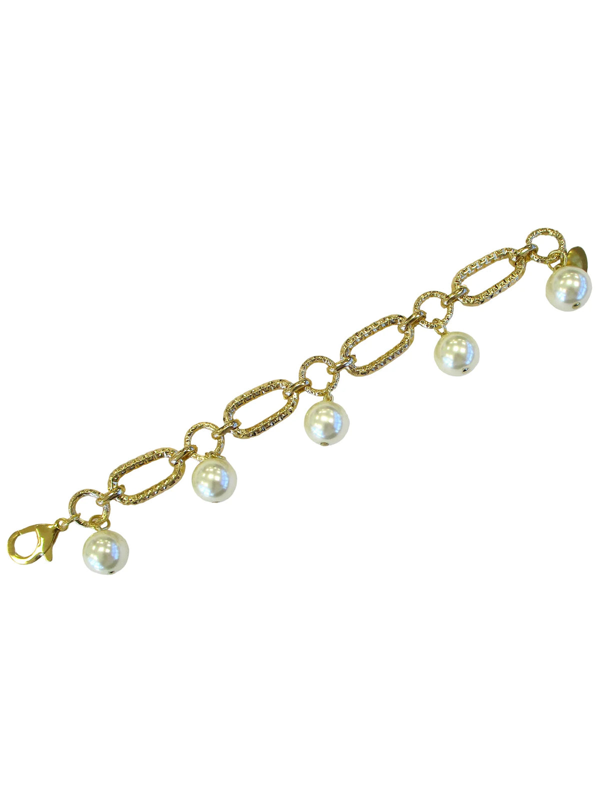 Bracciale a catena con charms in resina perlata - Alyssa