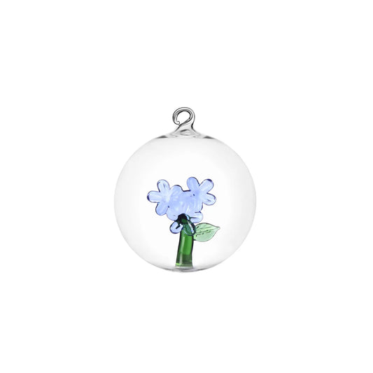 Botanica Christmas Edition Blue Flower Christmas Ball