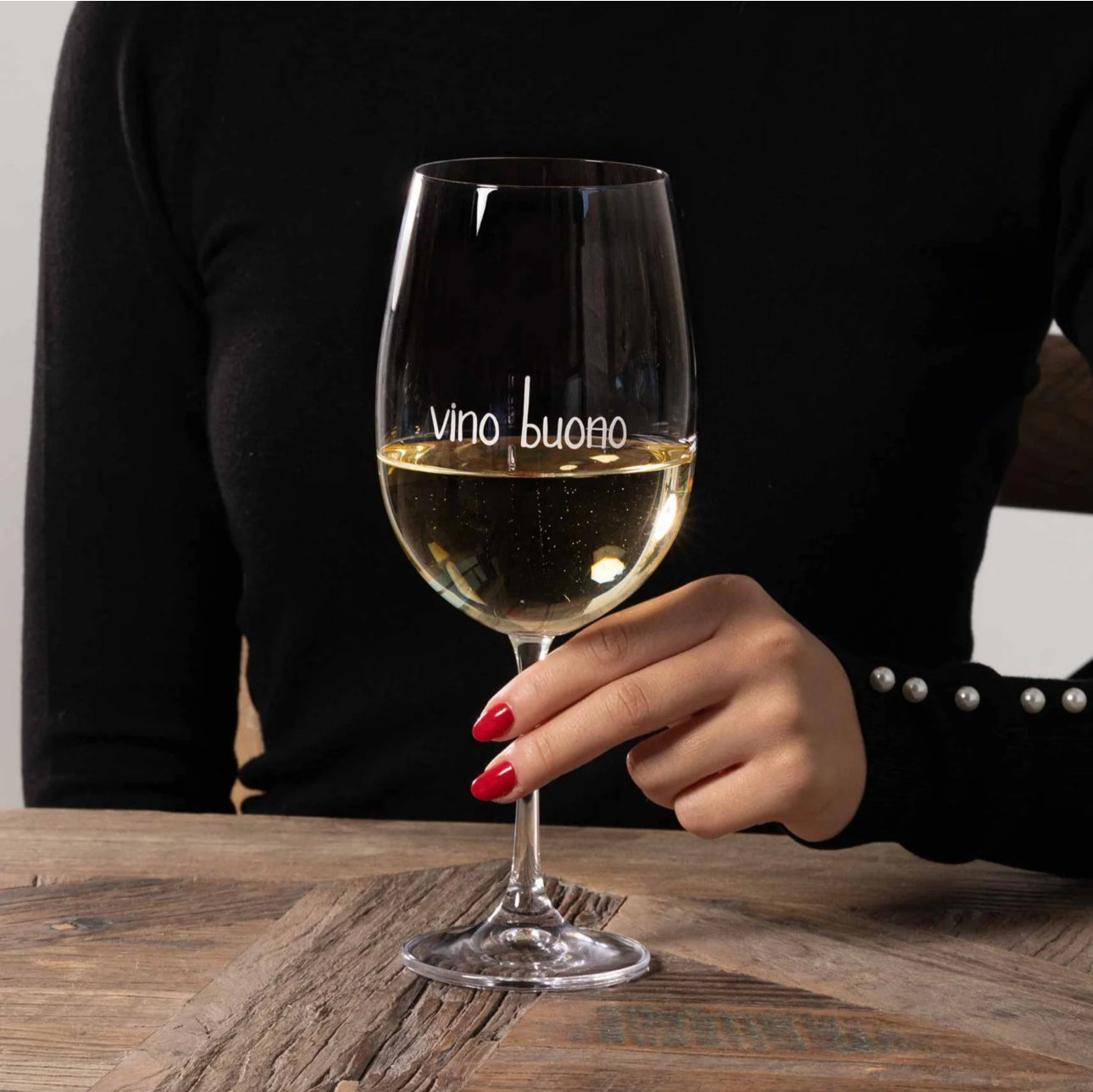 Set 2 calici di vino Vino buono 64cl