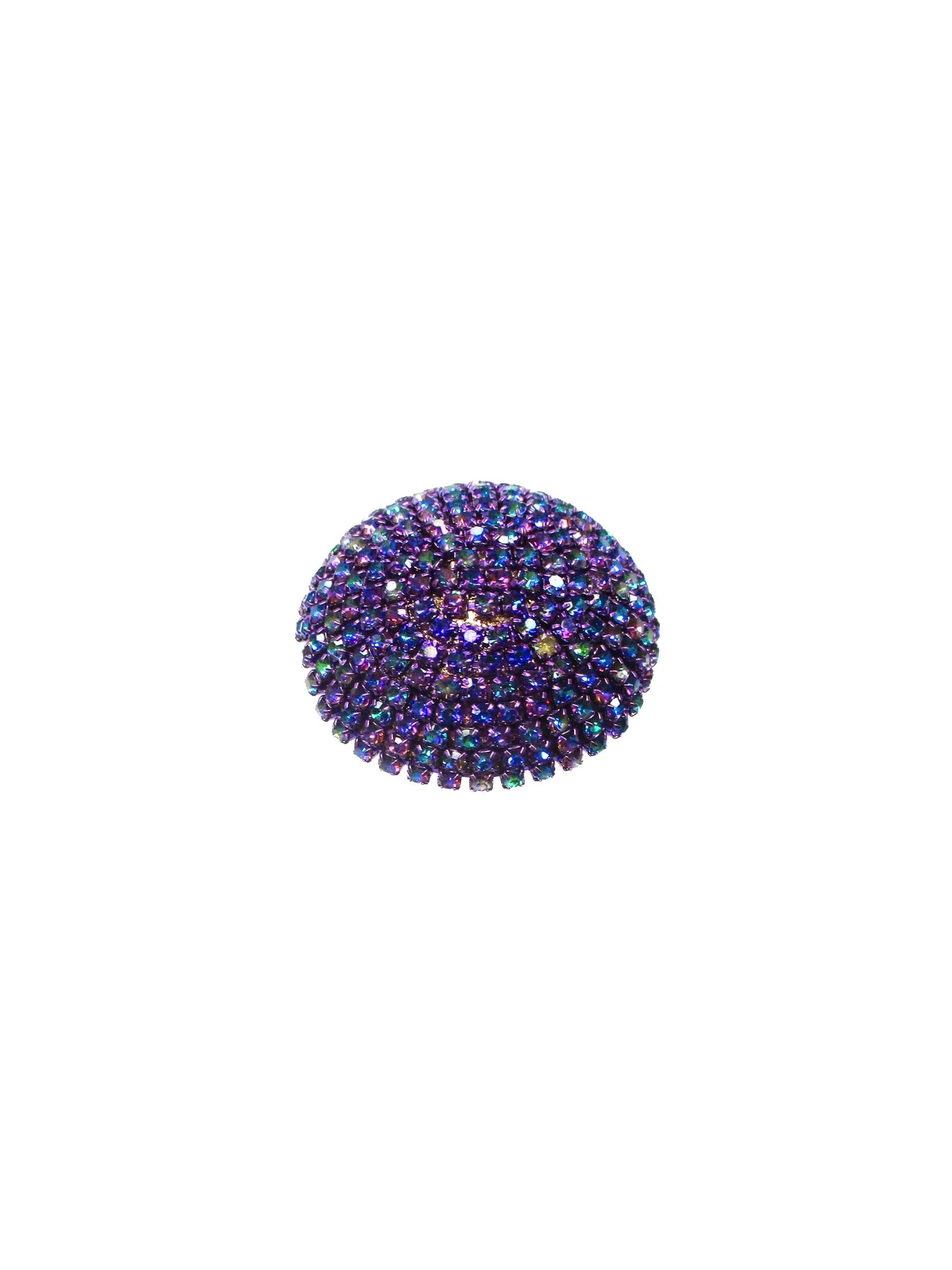 Anello cabochon decorato con strass - Dea