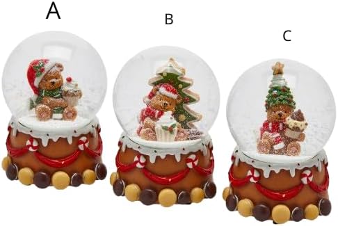 Sfera Acqua Orso Goloso 3 Ass. H.14.5 D.10.5 Carillon C5 3