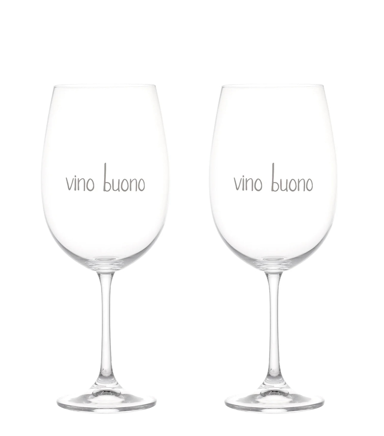 Set 2 calici di vino Vino buono 64cl
