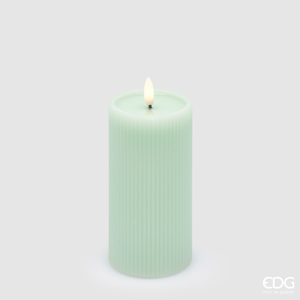 Candela Moccolo Lounge Led IP20 Celeste con Telecomando