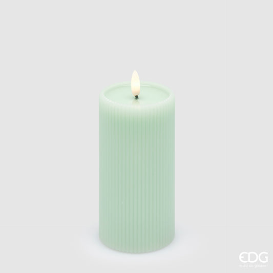 Candela Moccolo Lounge Led IP20 Celeste con Telecomando